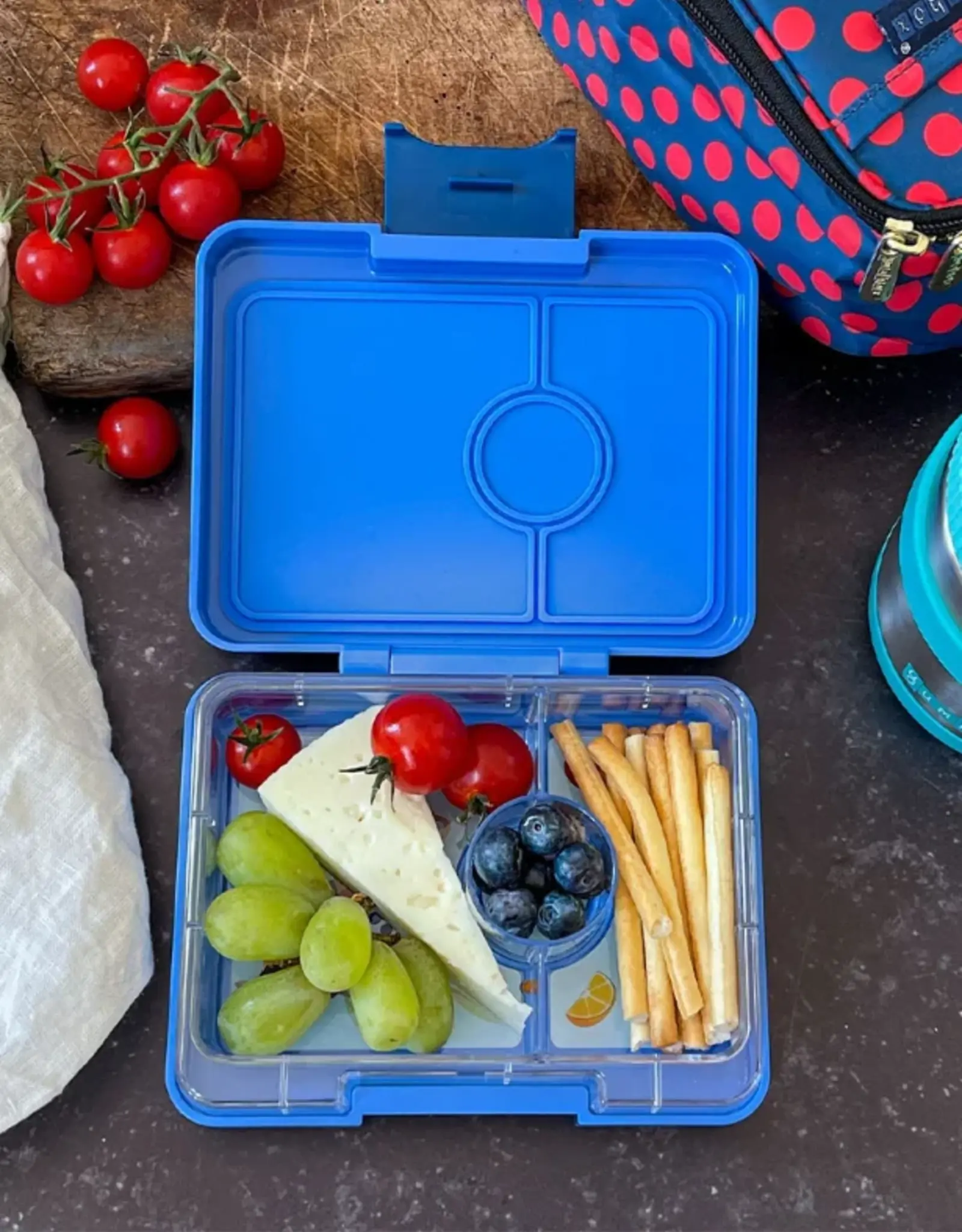 Yumbox Yumbox Snack 3-vakken - Surf Blue (Rocket)