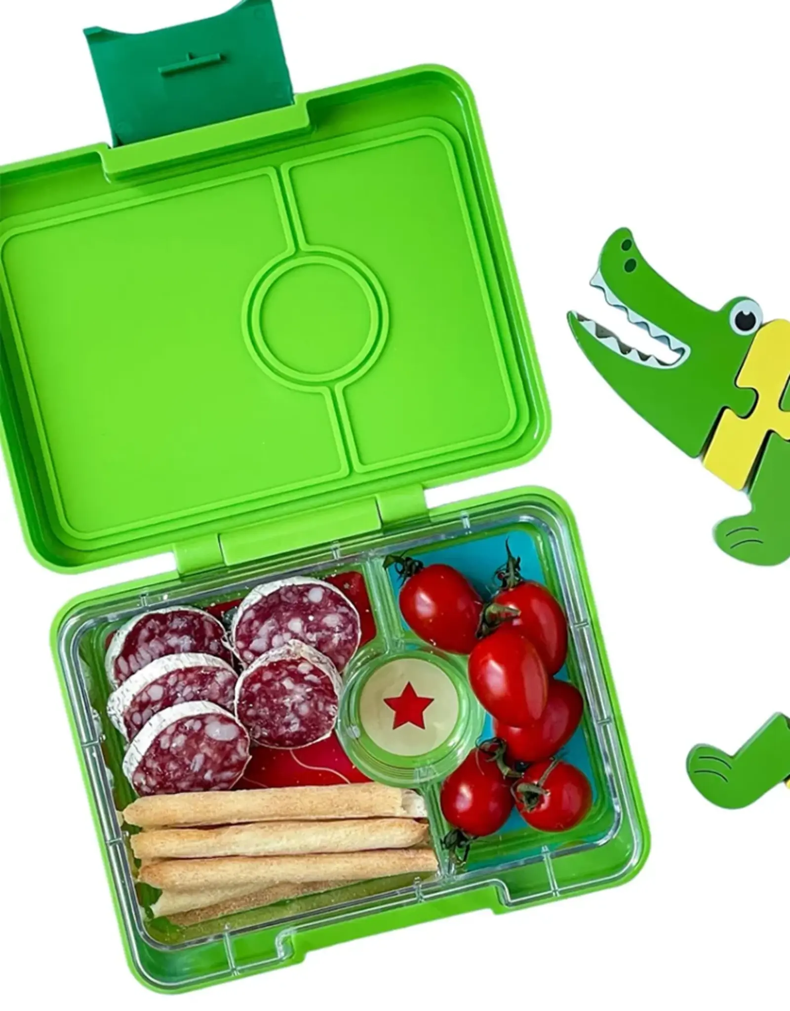 Yumbox Yumbox Snack 3-vakken - Jurassic Green (Dinosaur)