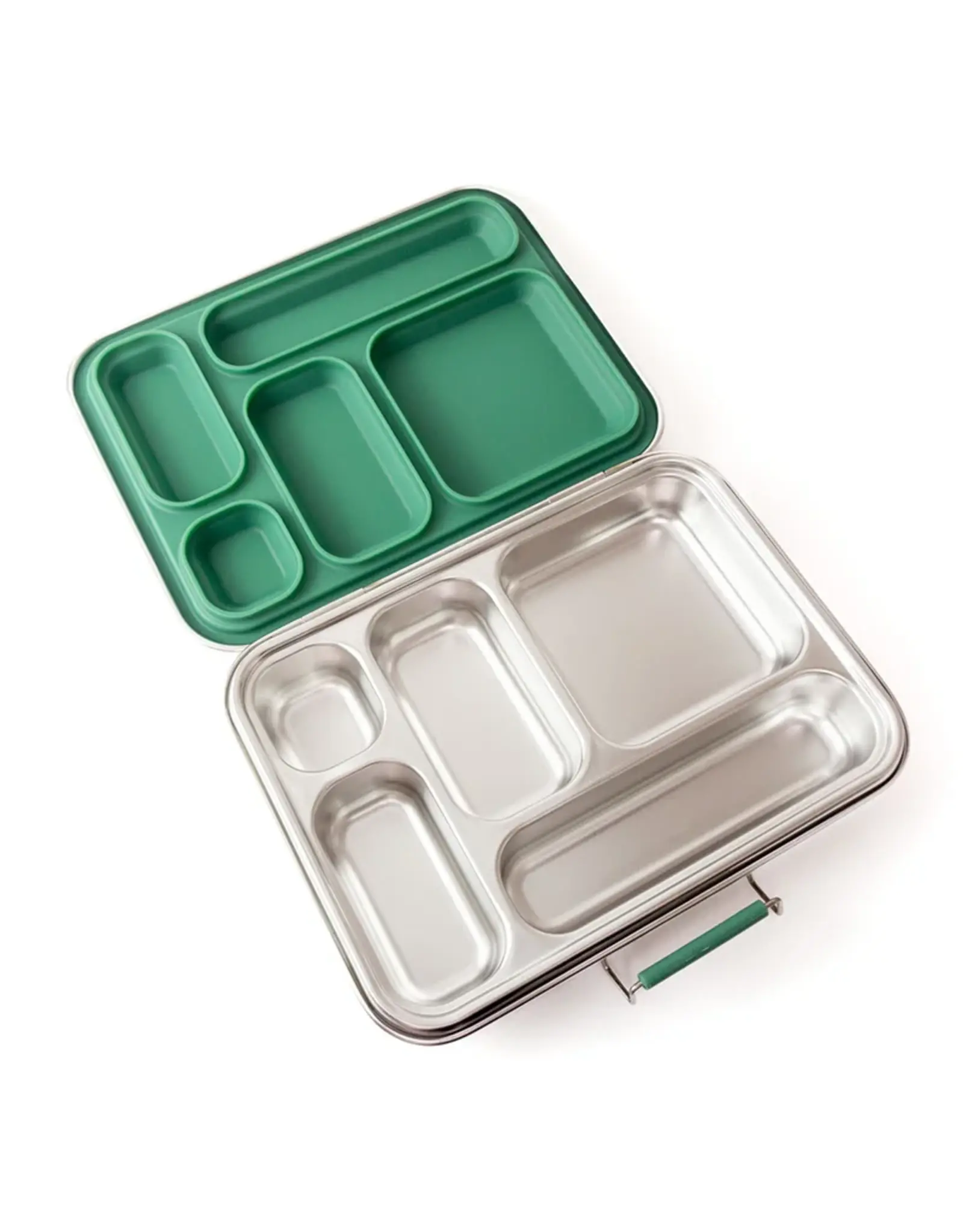 LEKKABOX Lekkabox Grande - RVS Lunchbox met 5 vakken - Forest