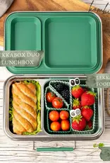 LEKKABOX Lekkabox Duo Bentobox met 2 vakken - Forest