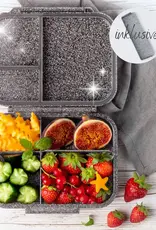 LEKKABOX Lekkabox Glamour Mini - Lunchbox met 3 vakken - Zwart