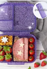 LEKKABOX Lekkabox Glamour Mini - Lunchbox met 3 vakken - Paars