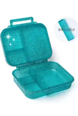 LEKKABOX Lekkabox Glamour Mini - Lunchbox met 3 vakken - Aqua