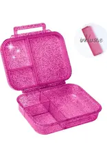 LEKKABOX Lekkabox Glamour Mini - Lunchbox met 3 vakken - Roze