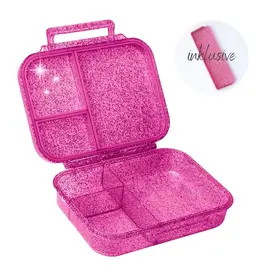 LEKKABOX Lekkabox Glamour Mini - Lunchbox met 3 vakken - Roze