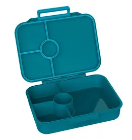 LEKKABOX Lekkabox Classic - Lunchbox met 4 vakken - Petrol