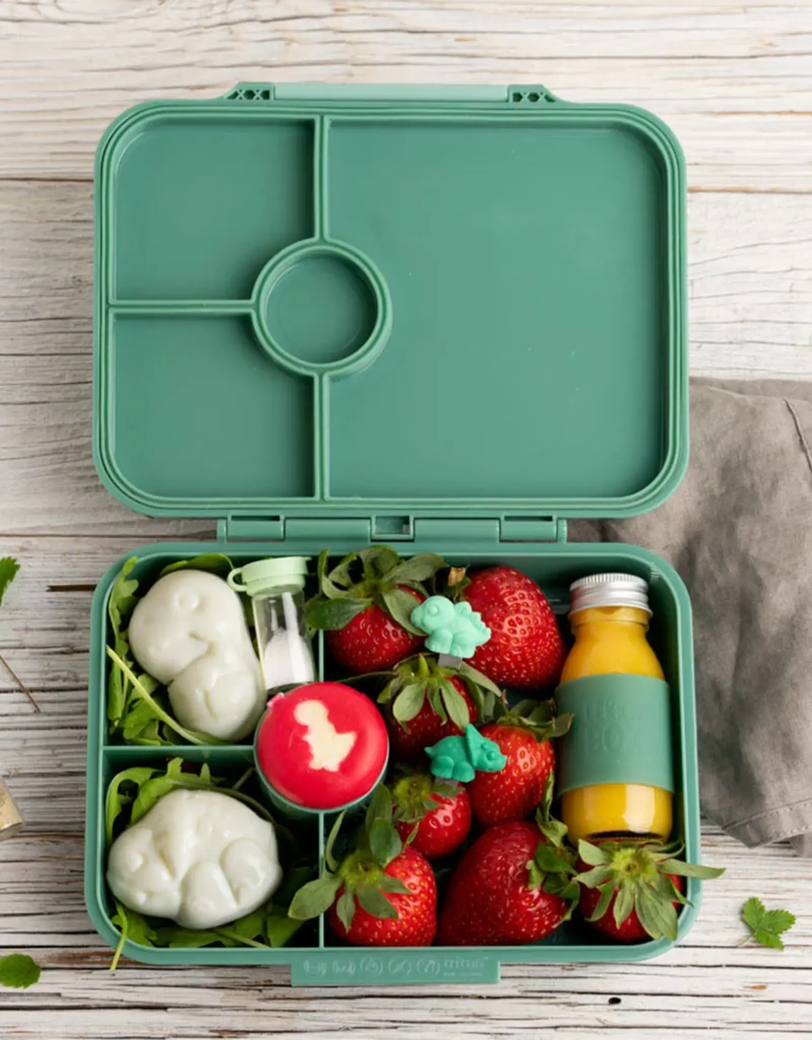 LEKKABOX Lekkabox Classic - Lunchbox met 4 vakken - Forest