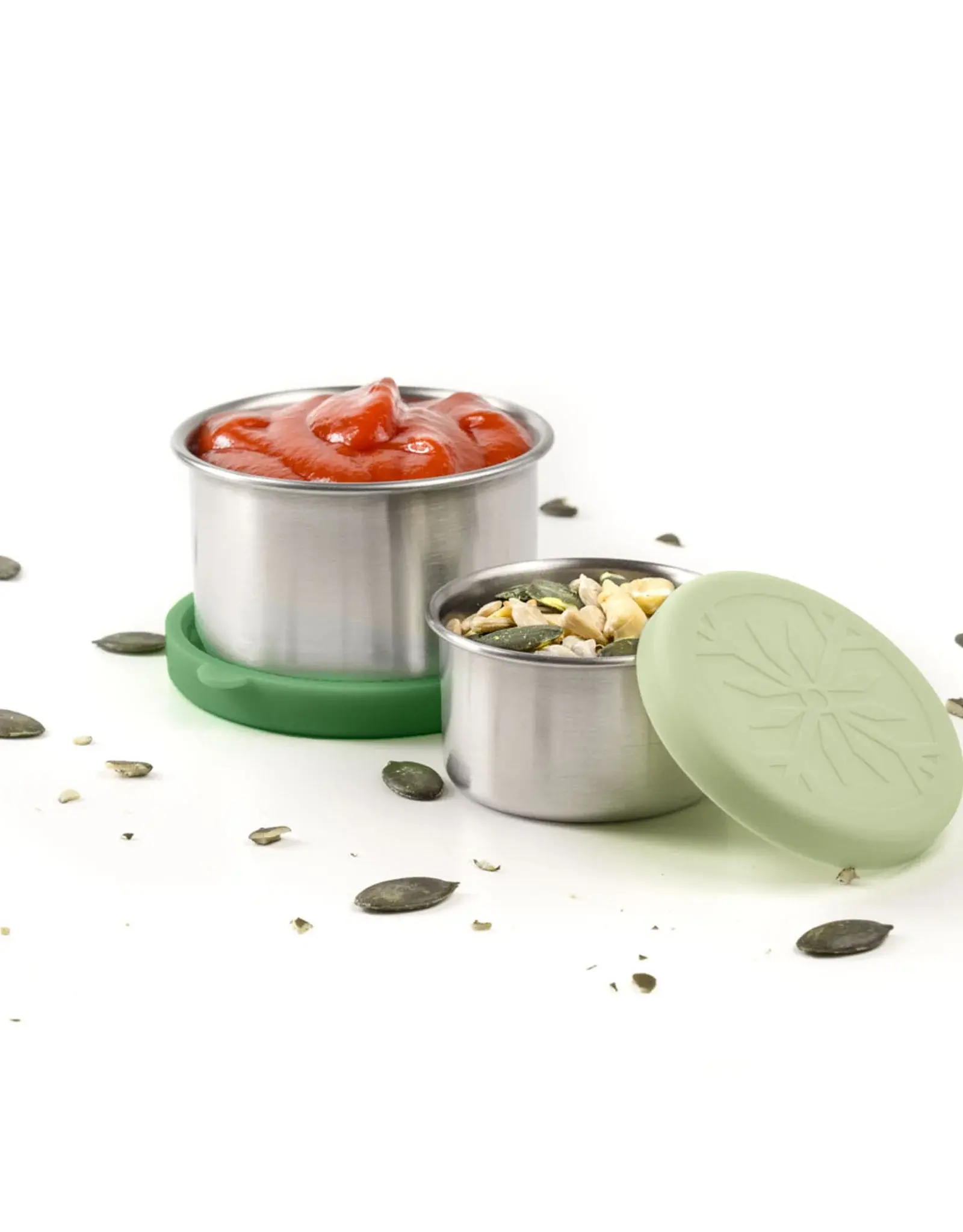 LEKKABOX Lekkabox Dipper - Set van 2 RVS dippotjes - Forest