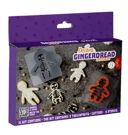 Decora Set met 2 uitstekers & 4 stempels Gingerdread