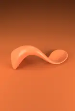 Kizingo Peuterlepel - Ergonomische lepel voor zelfstandig eten - Oranje