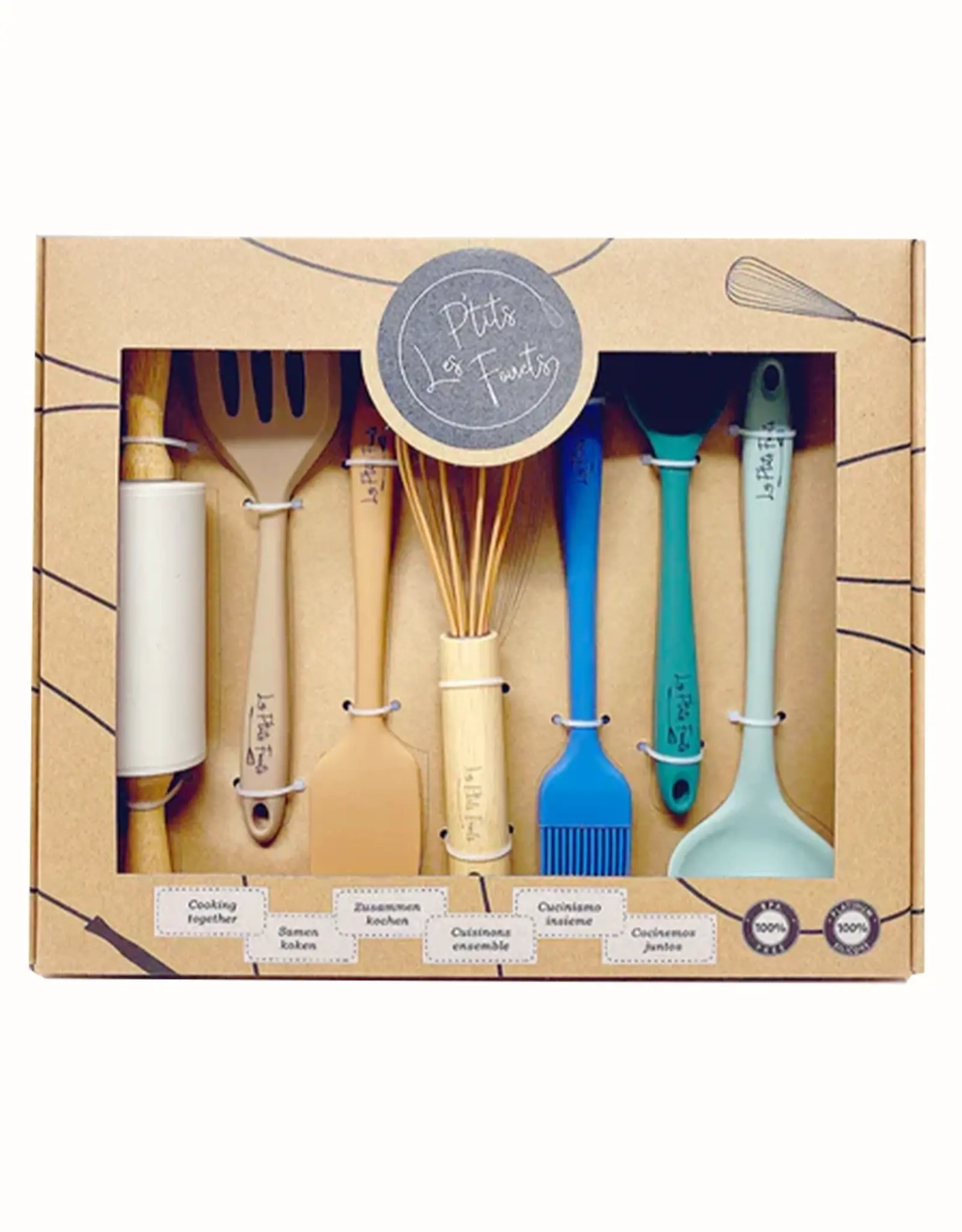 Les P'tits Fouets Set keukengerei voor kinderen - 7 stuks