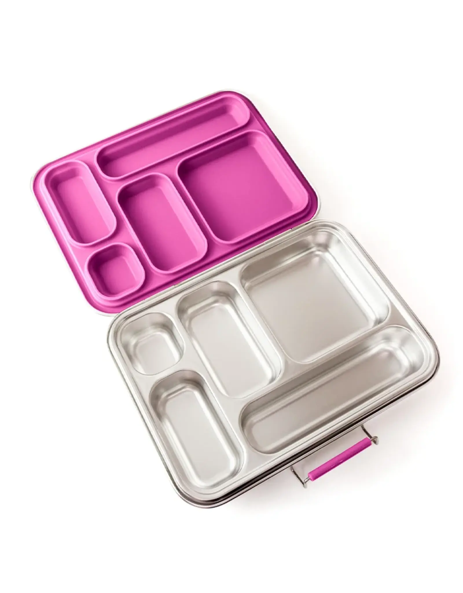 LEKKABOX Lekkabox Grande - RVS Lunchbox met 5 vakken - Berry