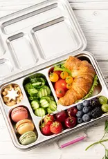 LEKKABOX Lekkabox Grande - RVS Lunchbox met 5 vakken - Berry