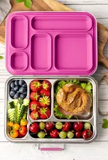 LEKKABOX Lekkabox Grande - RVS Lunchbox met 5 vakken - Berry