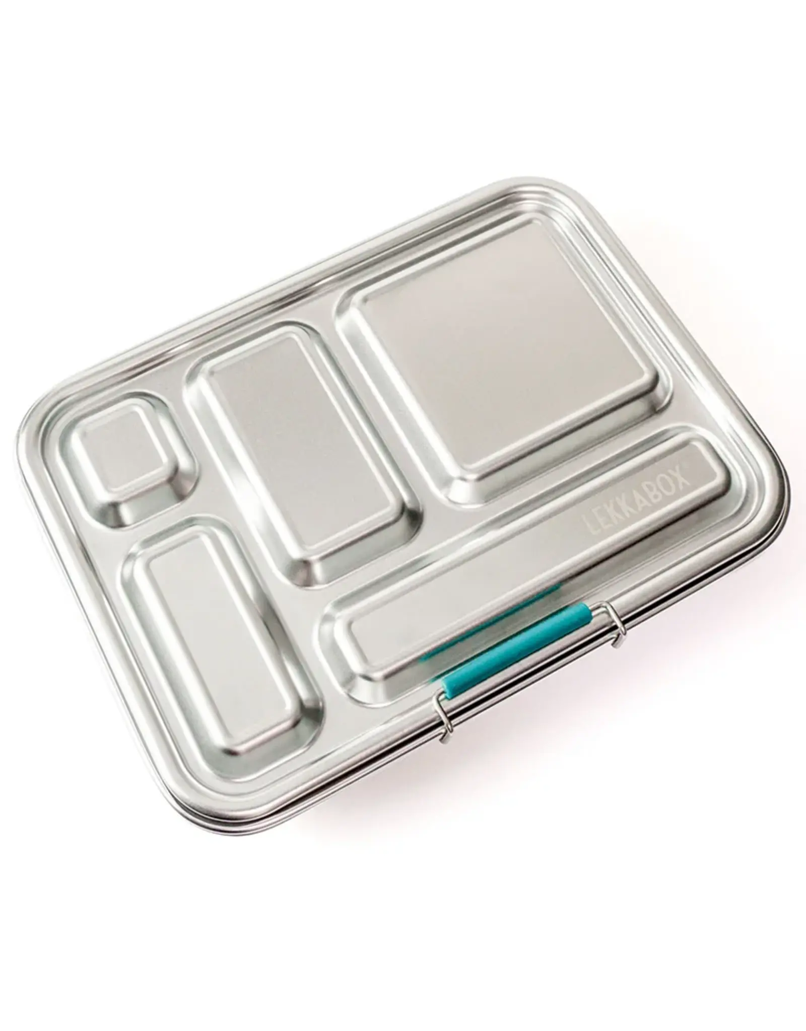 LEKKABOX Lekkabox Grande - RVS Lunchbox met 5 vakken - Petrol