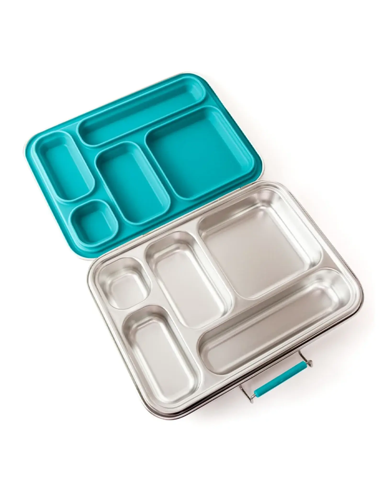 LEKKABOX Lekkabox Grande - RVS Lunchbox met 5 vakken - Petrol