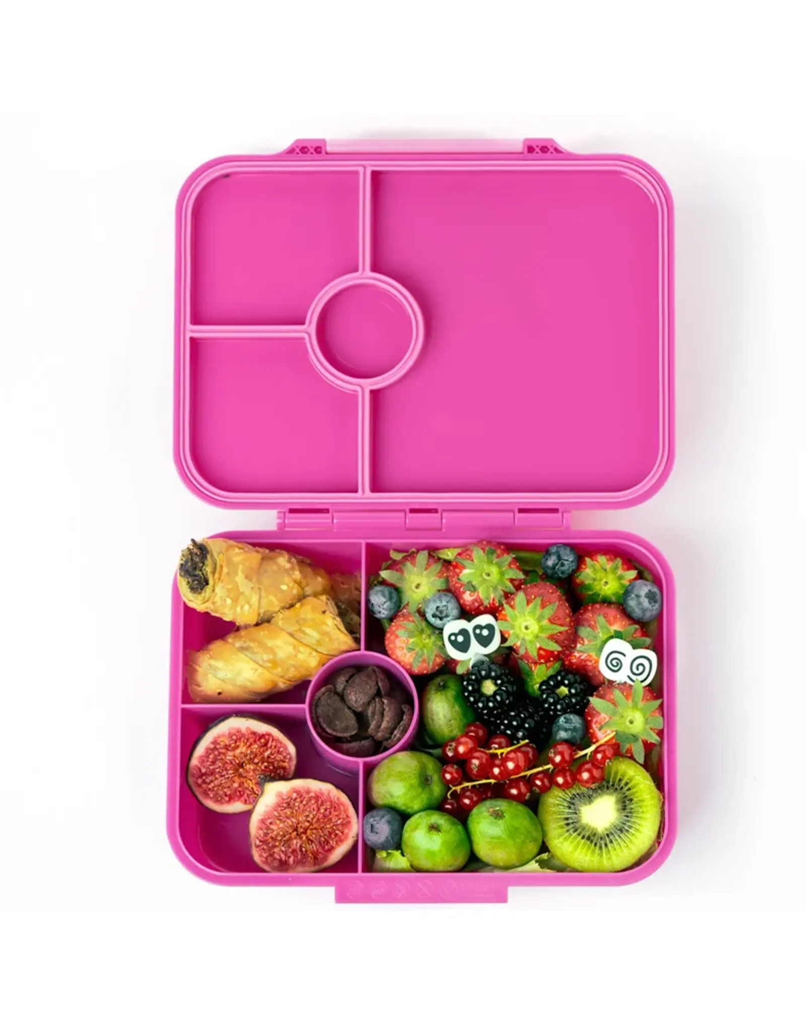 LEKKABOX Lekkabox Classic - Lunchbox met 4 vakken - Berry