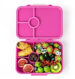 LEKKABOX Lekkabox Classic - Lunchbox met 4 vakken - Berry