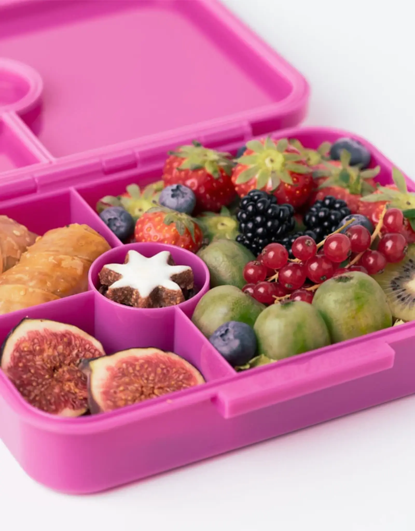 LEKKABOX Lekkabox Classic - Lunchbox met 4 vakken - Berry