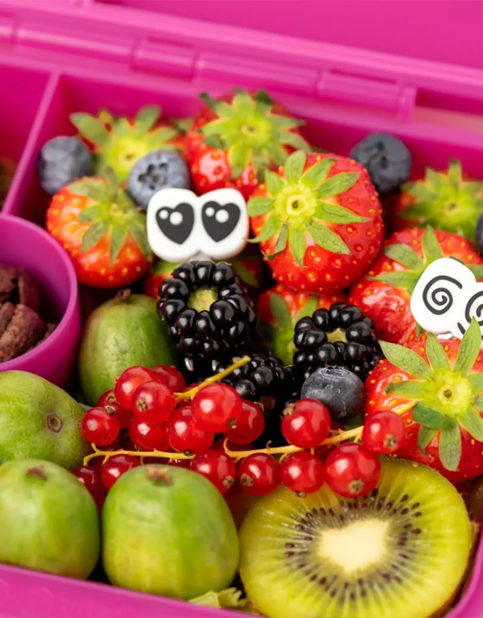 LEKKABOX Lekkabox Classic - Lunchbox met 4 vakken - Berry