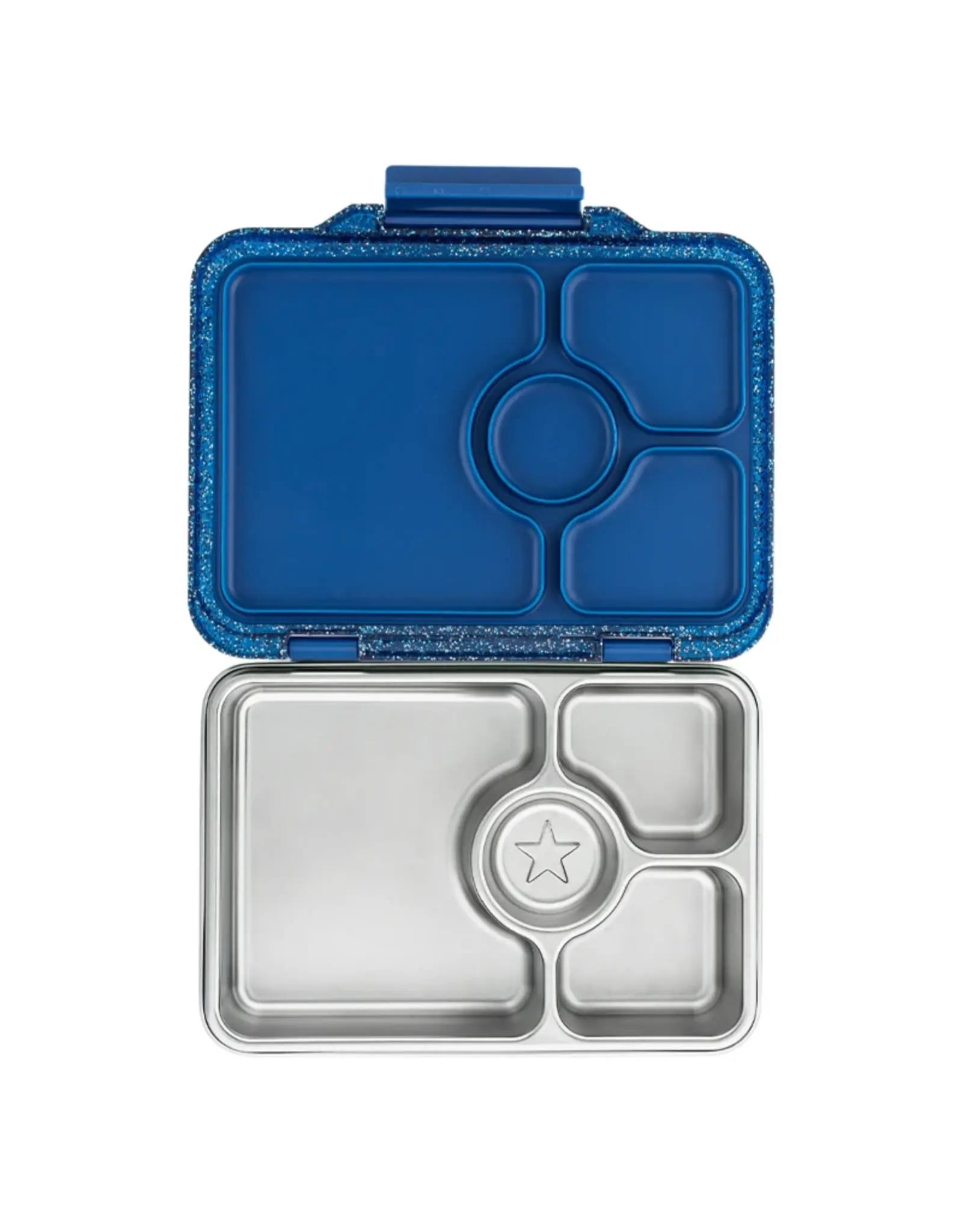Yumbox Yumbox Prêt RVS 4-vakken - Glitter Twilight Blauw