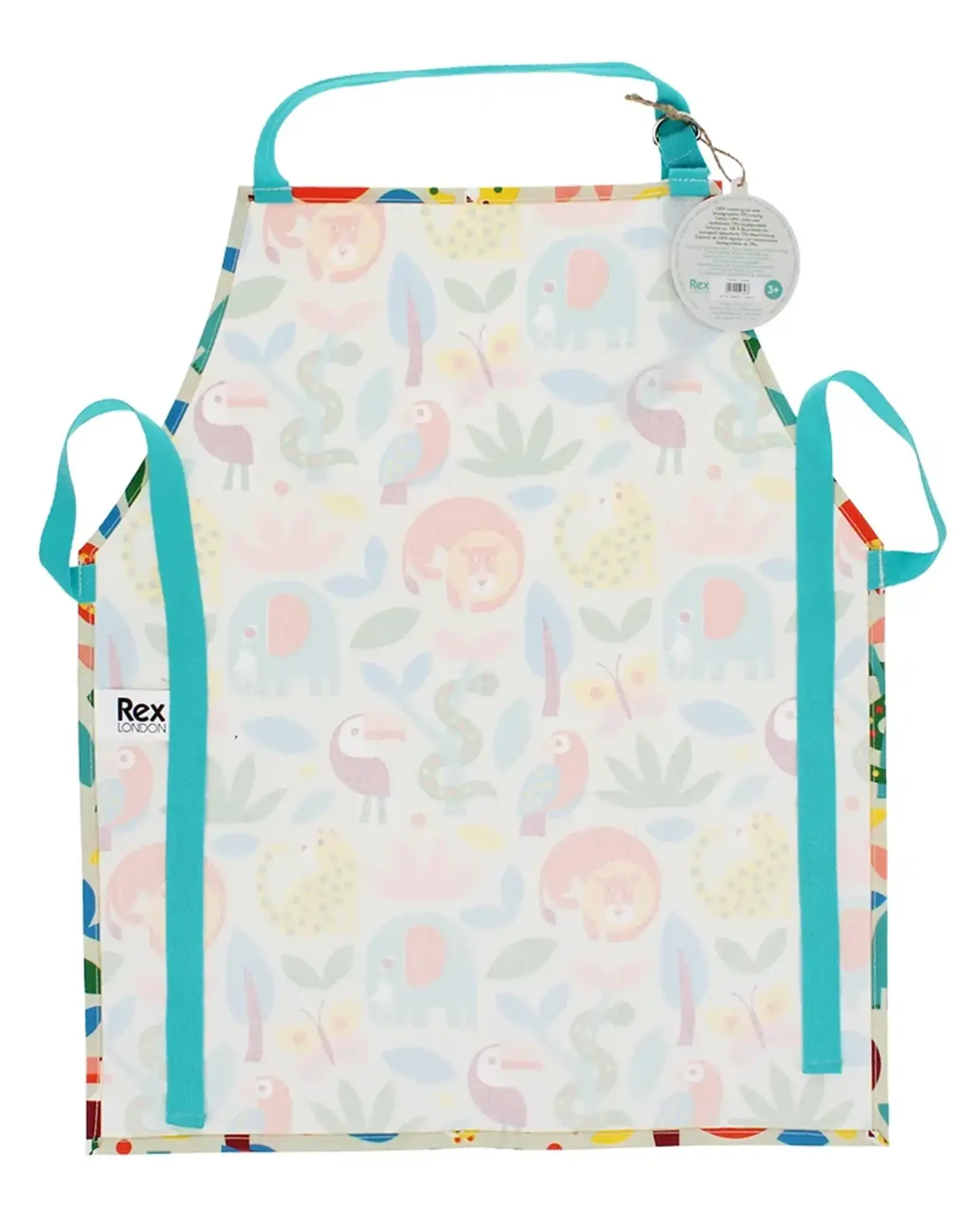 Rex London Afwasbare katoenen kinderschort – Wild Wonders