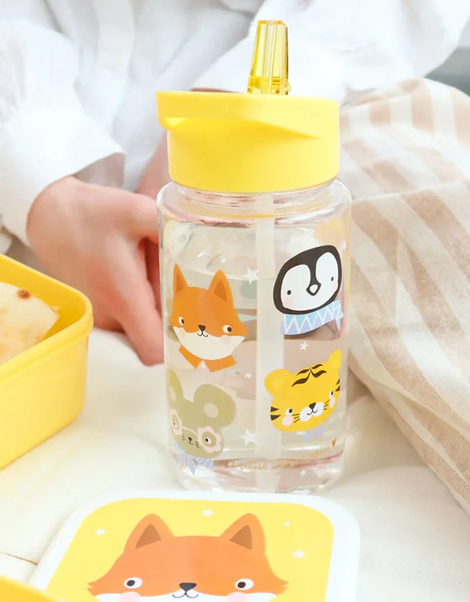 A Little Lovely Company Drinkfles - Dierenvriendjes