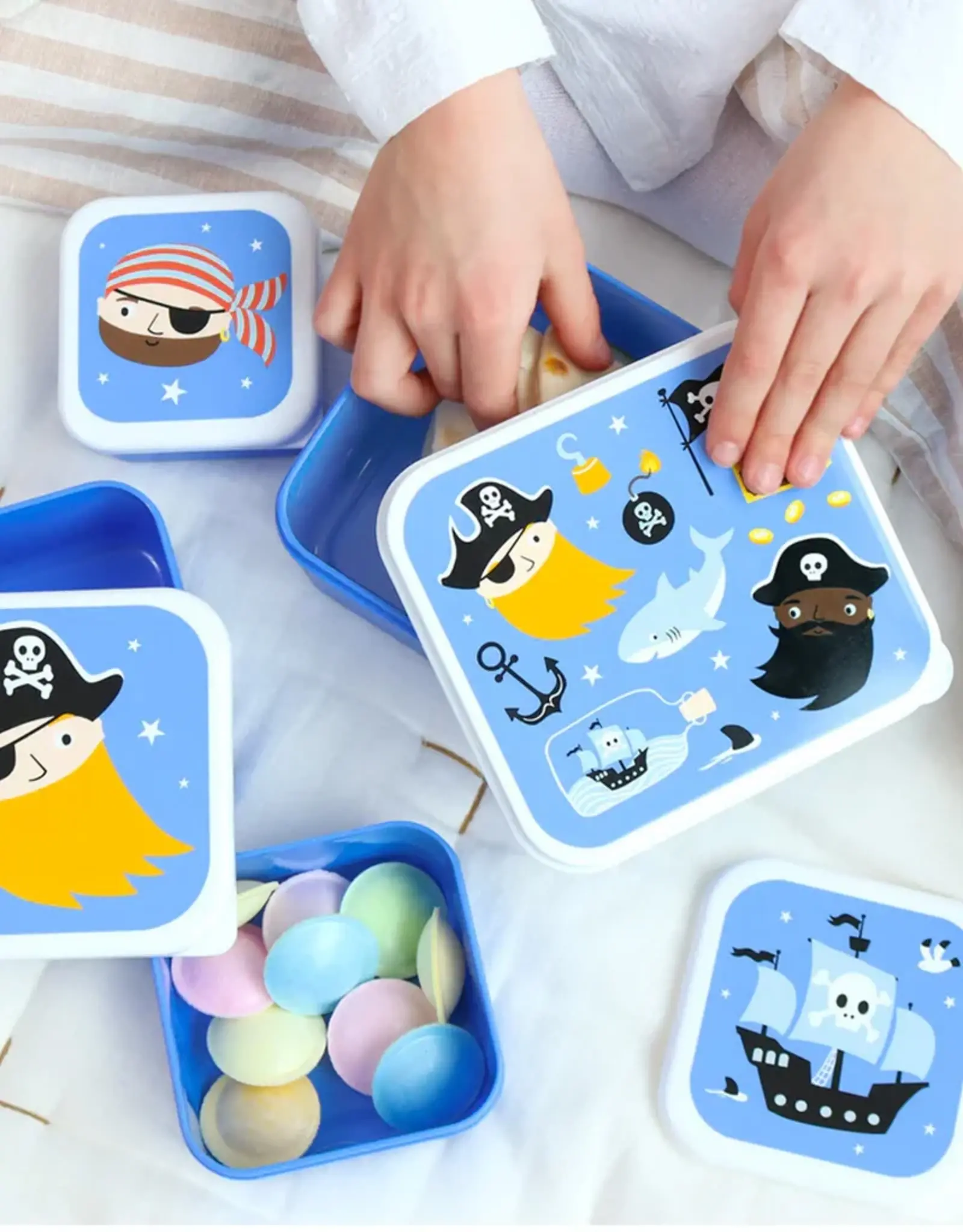 A Little Lovely Company Lunch en snackbox set - Piraten