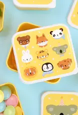 A Little Lovely Company Lunch en snackbox set - Dierenvriendjes
