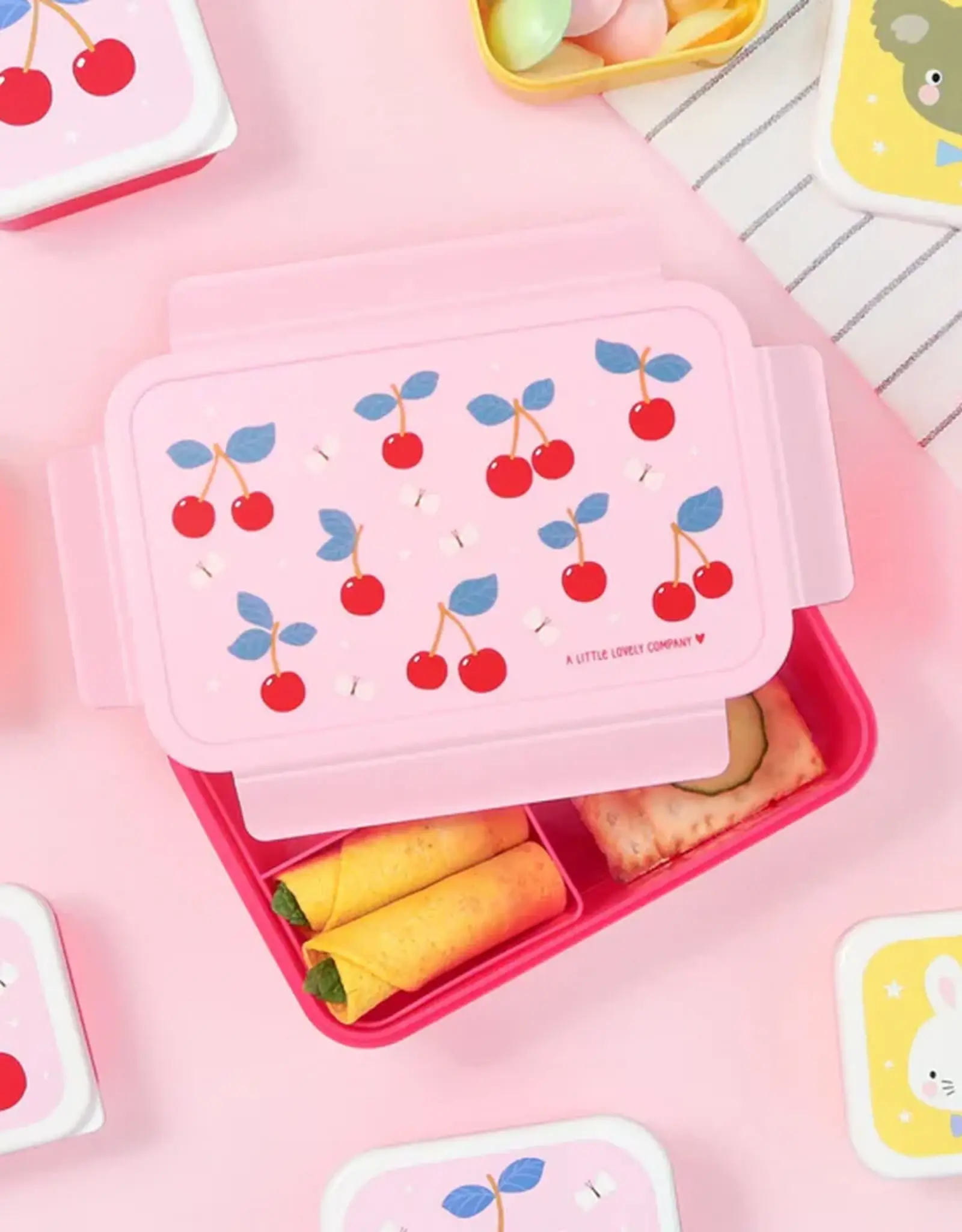 A Little Lovely Company Bento Lunchbox - Kersen