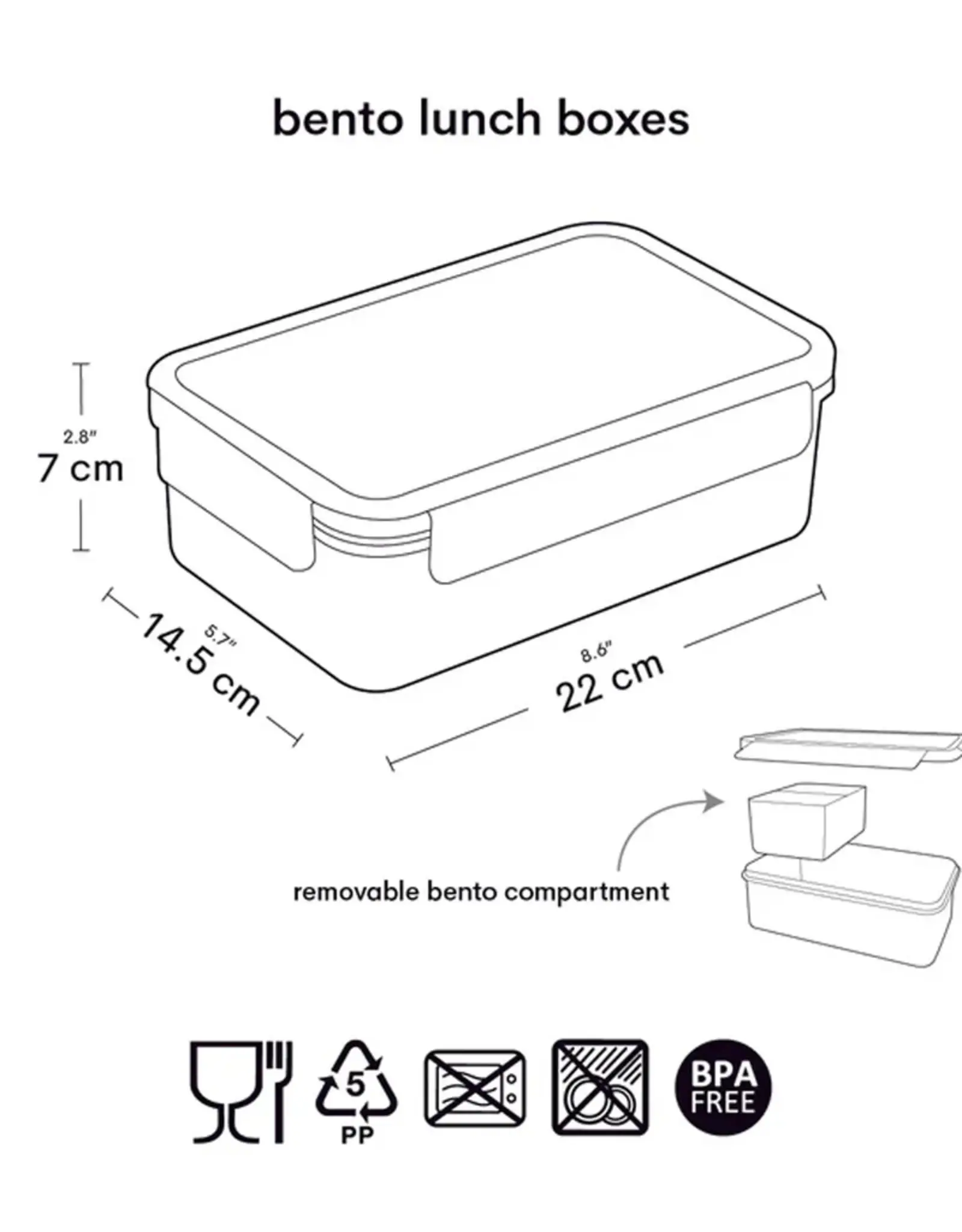 A Little Lovely Company Bento Lunchbox - Bloementuin