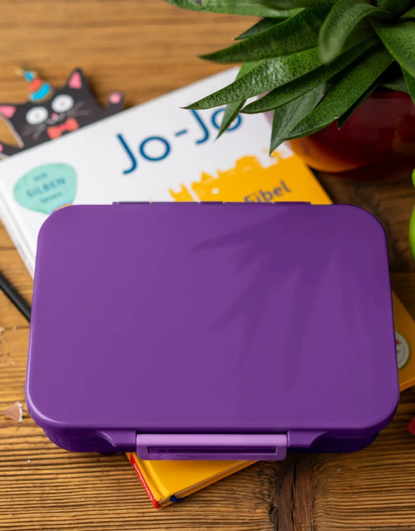 LEKKABOX Lekkabox Classic - Lunchbox met 4 vakken - Lilac