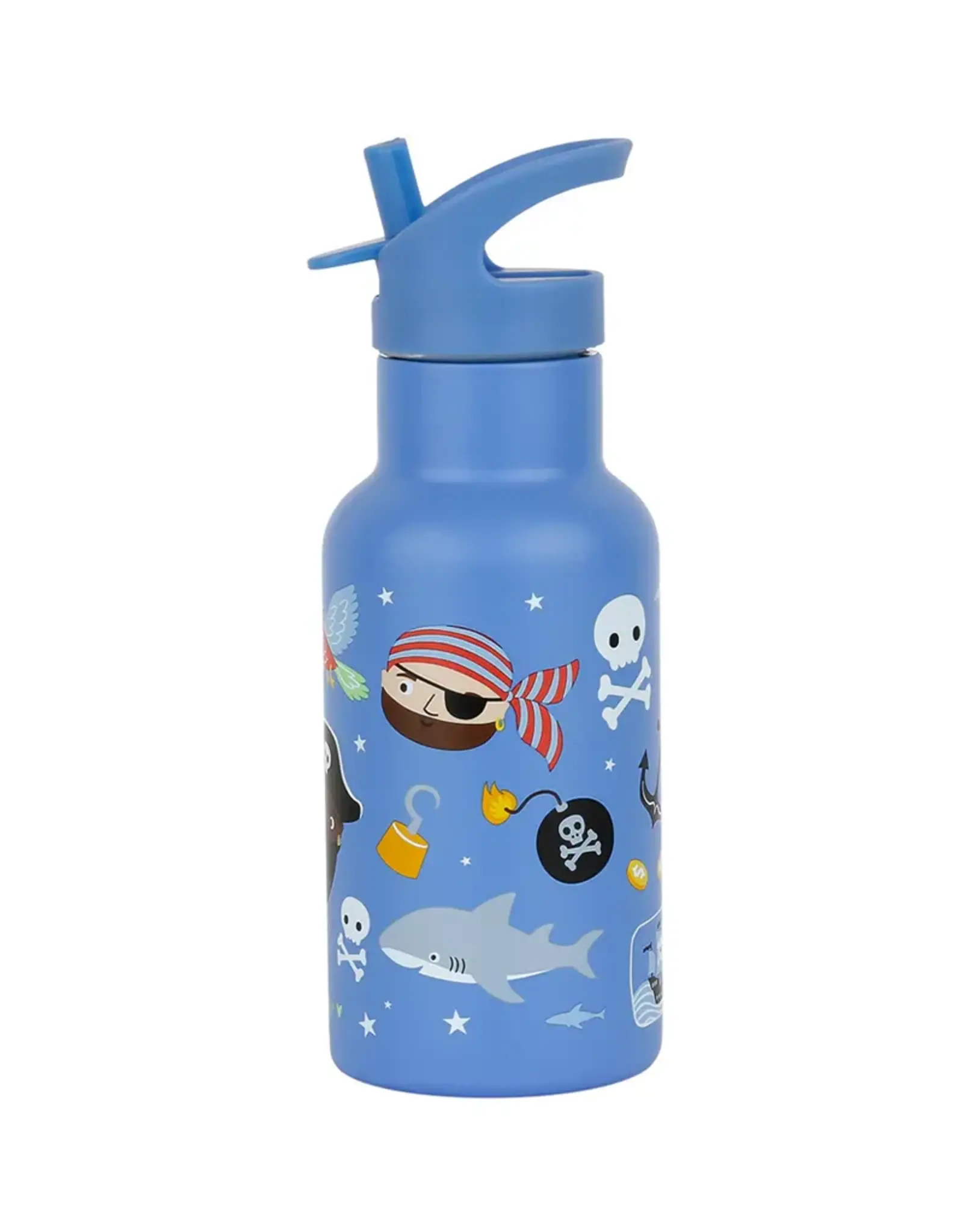 A Little Lovely Company RVS Drinkfles 350 ml - Piraten