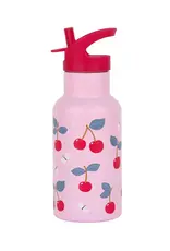 A Little Lovely Company RVS Drinkfles 350 ml - Kersen