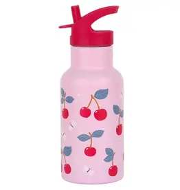 A Little Lovely Company RVS Drinkfles - Kersen
