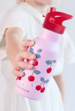 A Little Lovely Company RVS Drinkfles 350 ml - Kersen