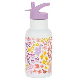 A Little Lovely Company RVS Drinkfles 350 ml - Bloementuin A Little Lovely Company RVS Drinkfles 350 ml - Bloementuin
