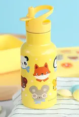 A Little Lovely Company RVS Drinkfles 350 ml - Dierenvriendjes