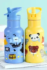 A Little Lovely Company RVS Drinkfles 350 ml - Dierenvriendjes