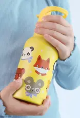 A Little Lovely Company RVS Drinkfles 350 ml - Dierenvriendjes