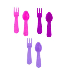 Lunch Punch Lunch Punch - Mini vork en lepel set - Blush