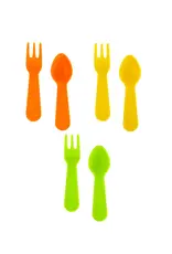 Lunch Punch Lunch Punch - Mini vork en lepel set - Bright