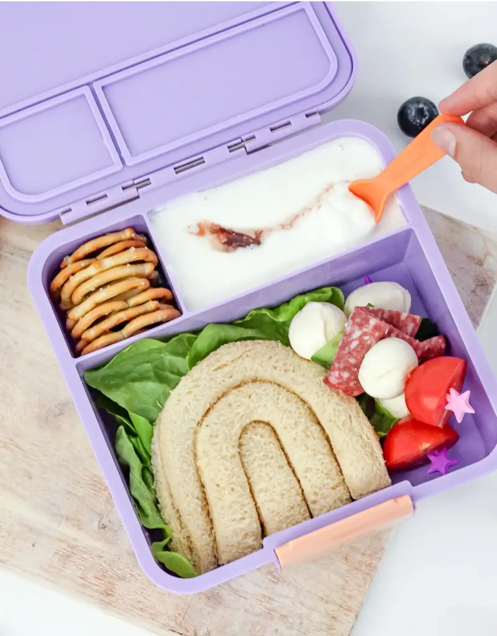 Lunch Punch Lunch Punch - Mini vork en lepel set - Bright