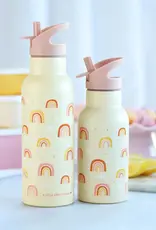 A Little Lovely Company RVS Drinkfles 500 ml - Regenbogen