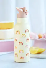 A Little Lovely Company RVS Drinkfles 500 ml - Regenbogen