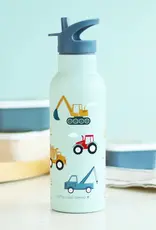 A Little Lovely Company RVS Drinkfles 500 ml - Voertuigen