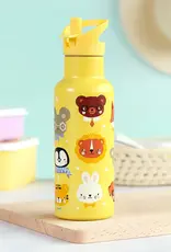 A Little Lovely Company RVS Drinkfles 500 ml - Dierenvriendjes
