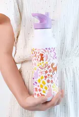 A Little Lovely Company RVS Drinkfles 500 ml - Bloementuin