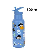 A Little Lovely Company RVS Drinkfles 500 ml - Piraten