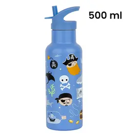 A Little Lovely Company RVS Drinkfles 500 ml - Piraten